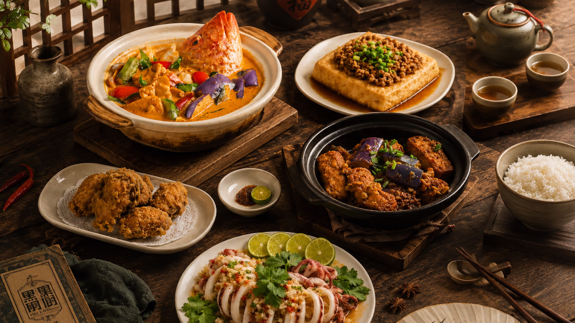 Hei Kitchen signature dishes spread