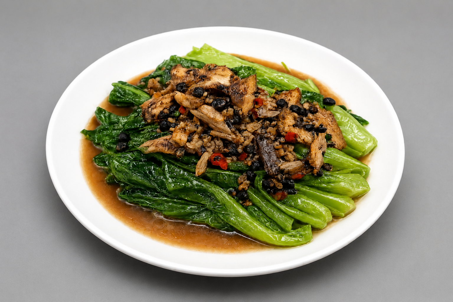 Black Bean Dace with Chinese Lettuce